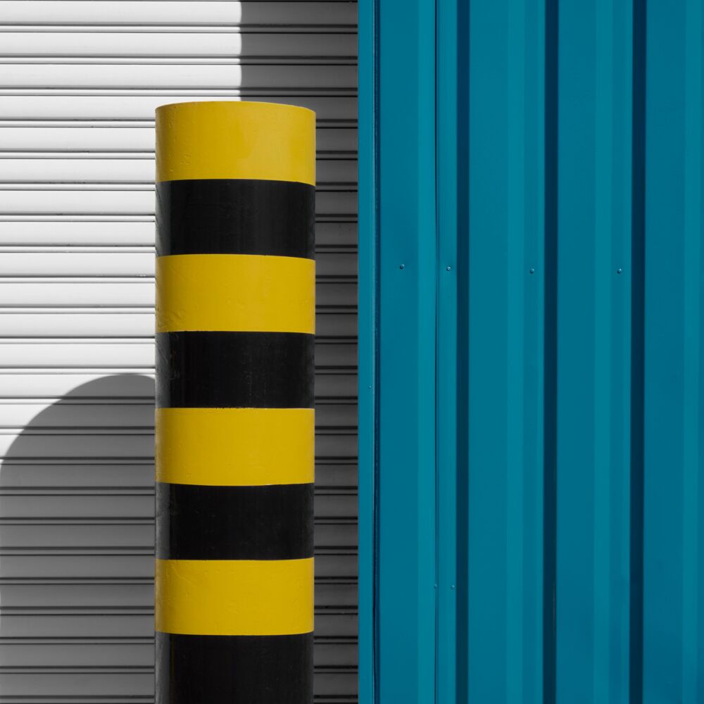 Blue and yellow