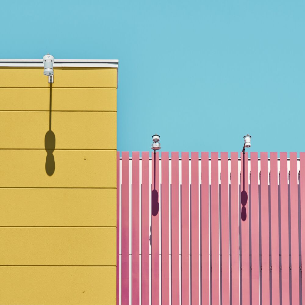 Pink and yellow