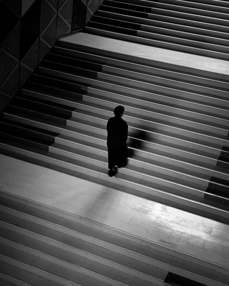 Silhouette dans l'architecture