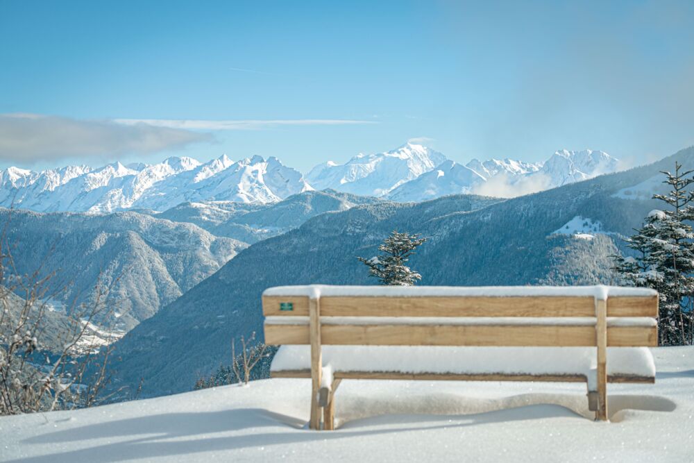Panorama blanc, Aravis et Mont Blanc