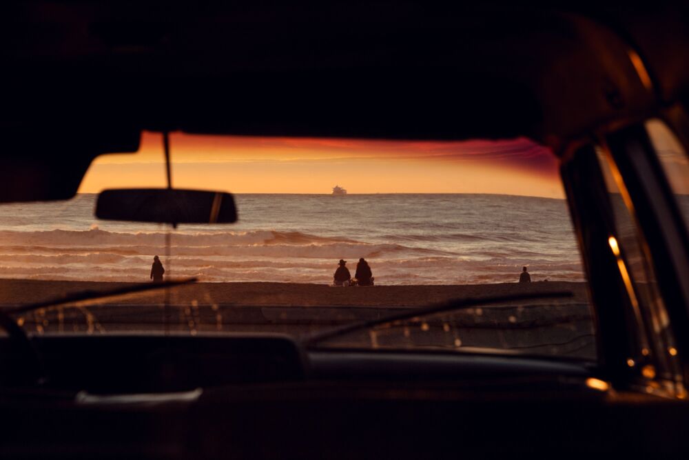Watching the day leave