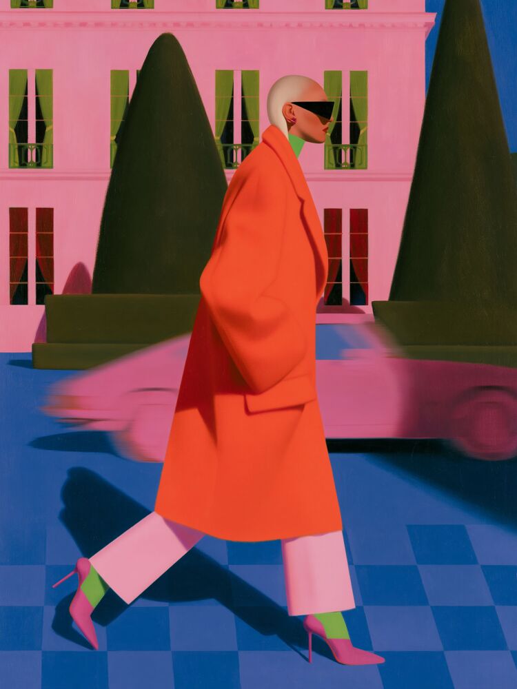 Pink facade