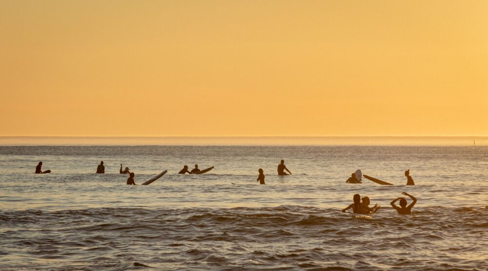 Sea surf and sun