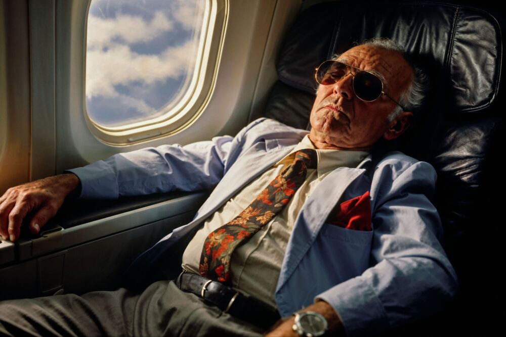 Plane sleeping beauty