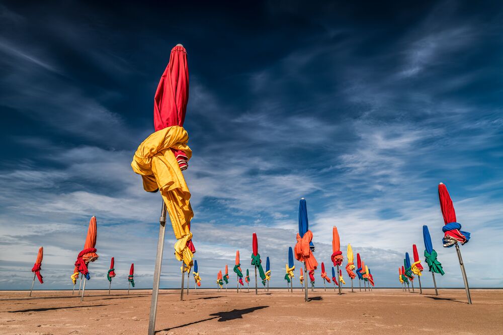 Parade des parasols de Deauville