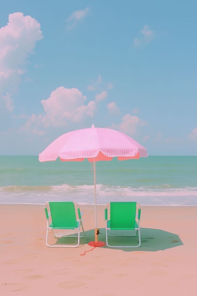 Green beach-set