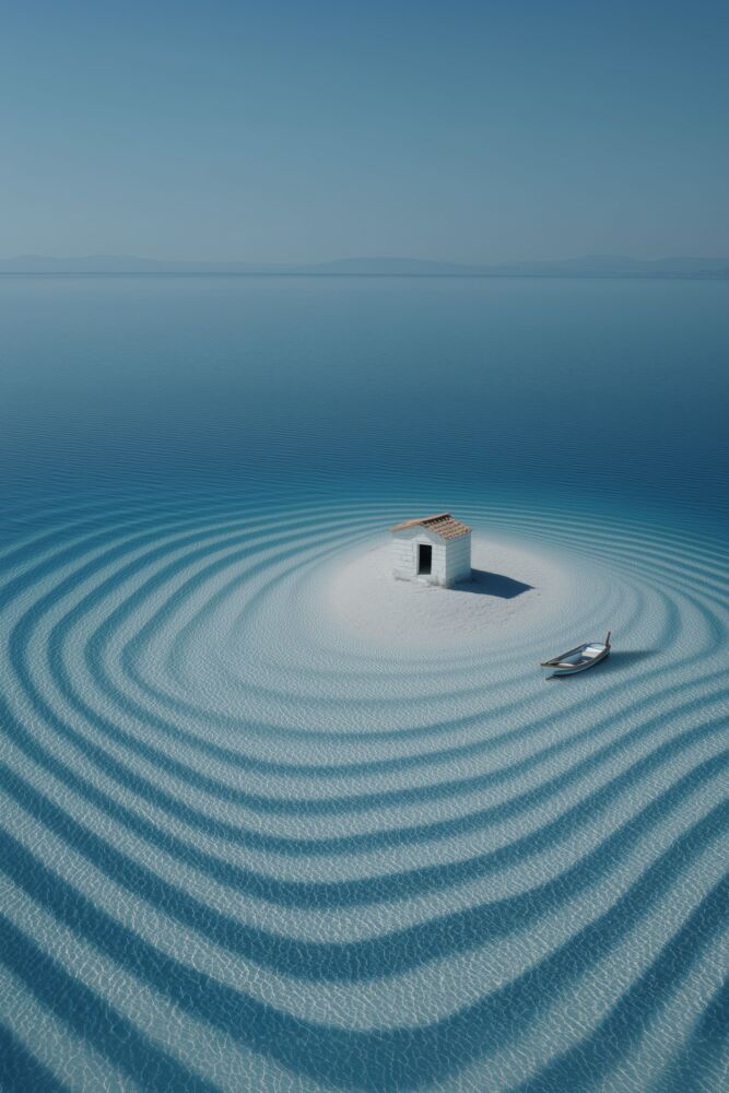House with boat