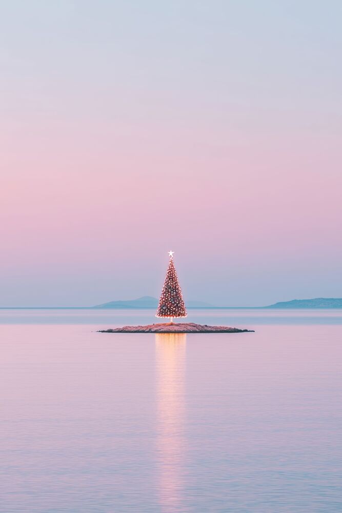 Island christmas tree