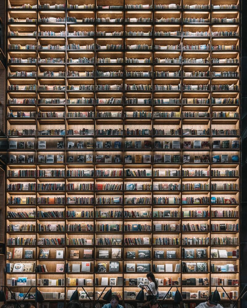 THE WALL OF BOOKS